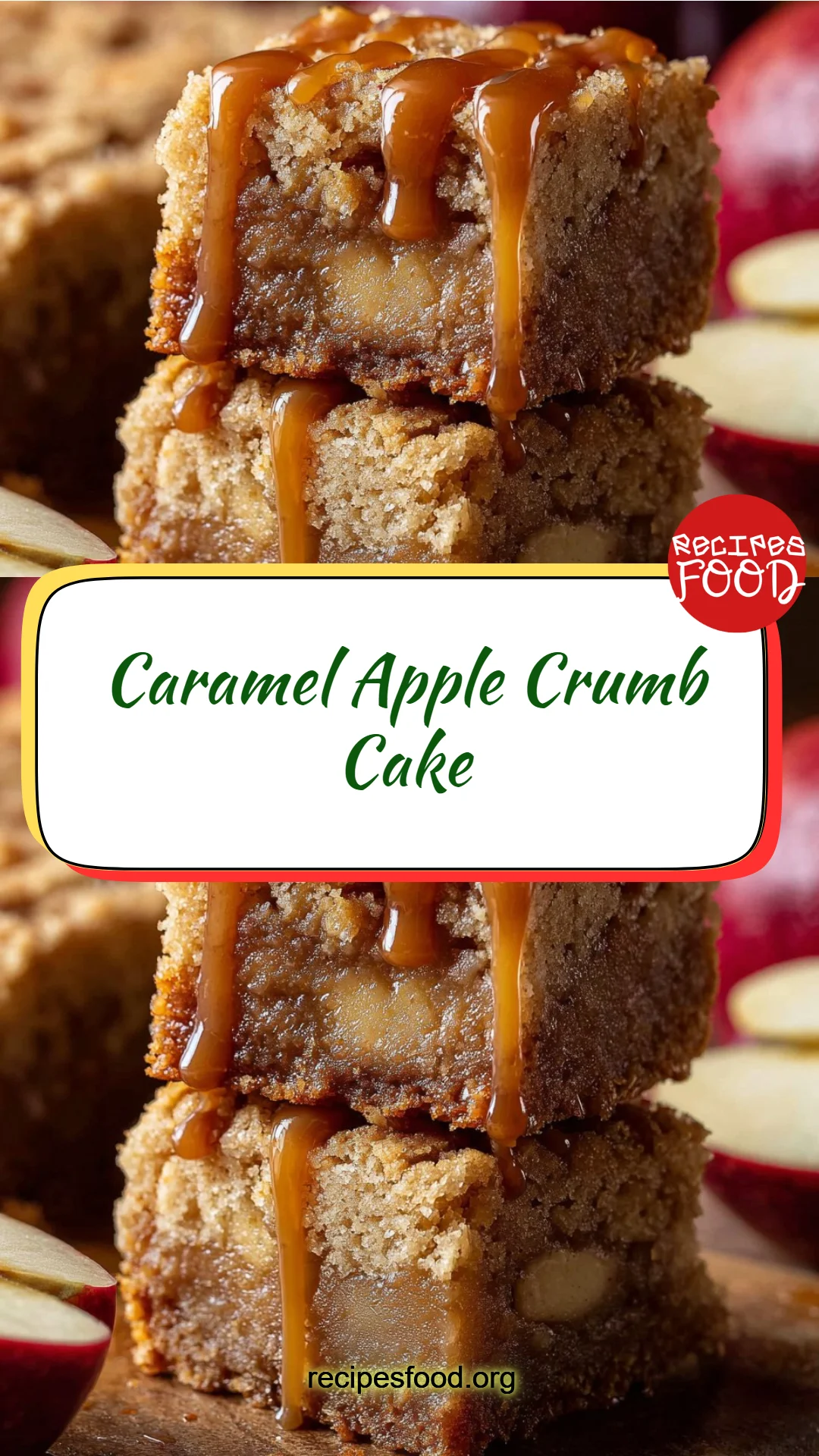 Caramel Apple Crumb Cake