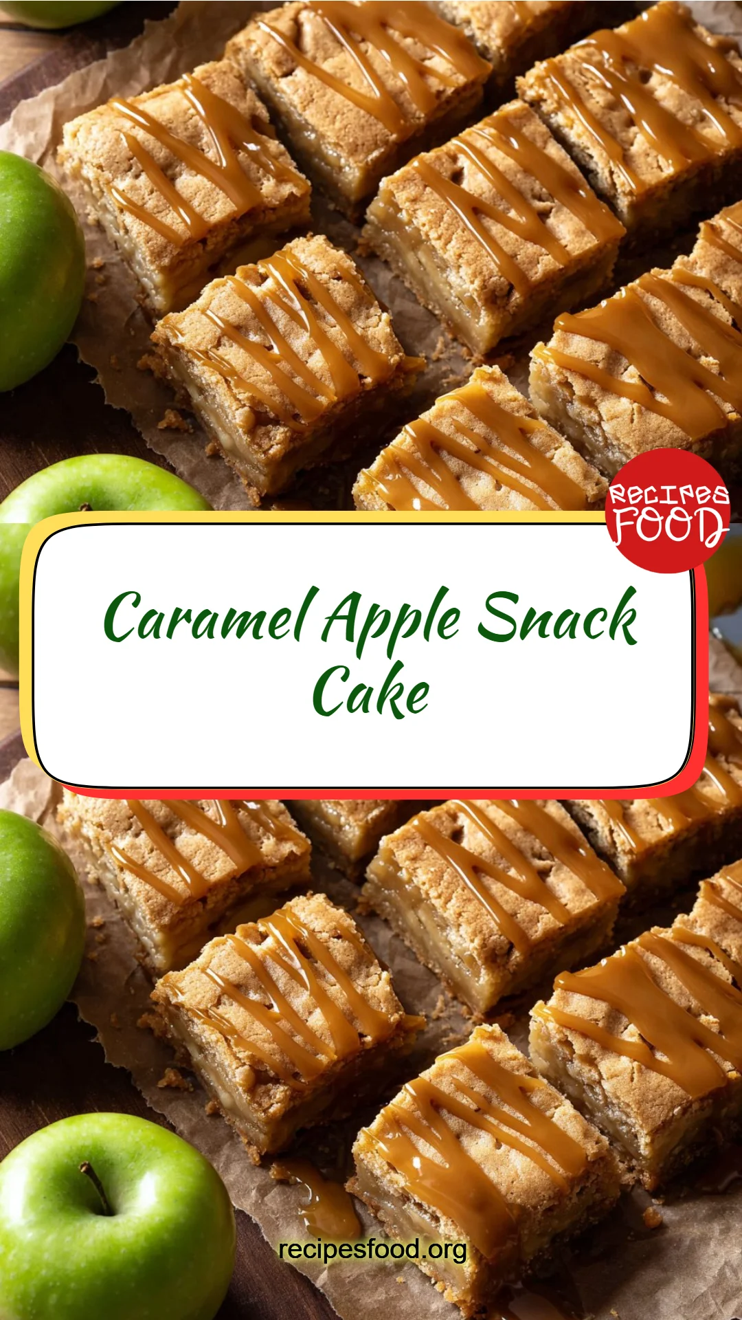 Caramel Apple Snack Cake