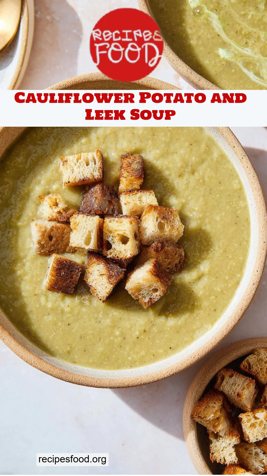 Cauliflower Potato and Leek Soup