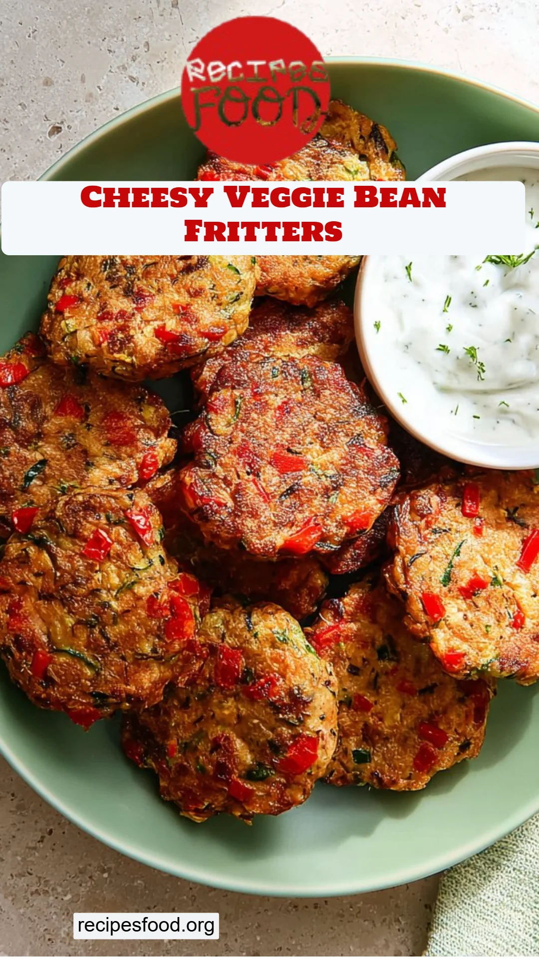 Cheesy Veggie Bean Fritters