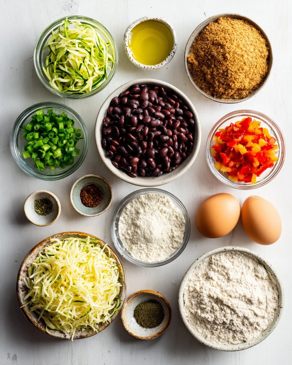 Cheesy Veggie Bean Fritters