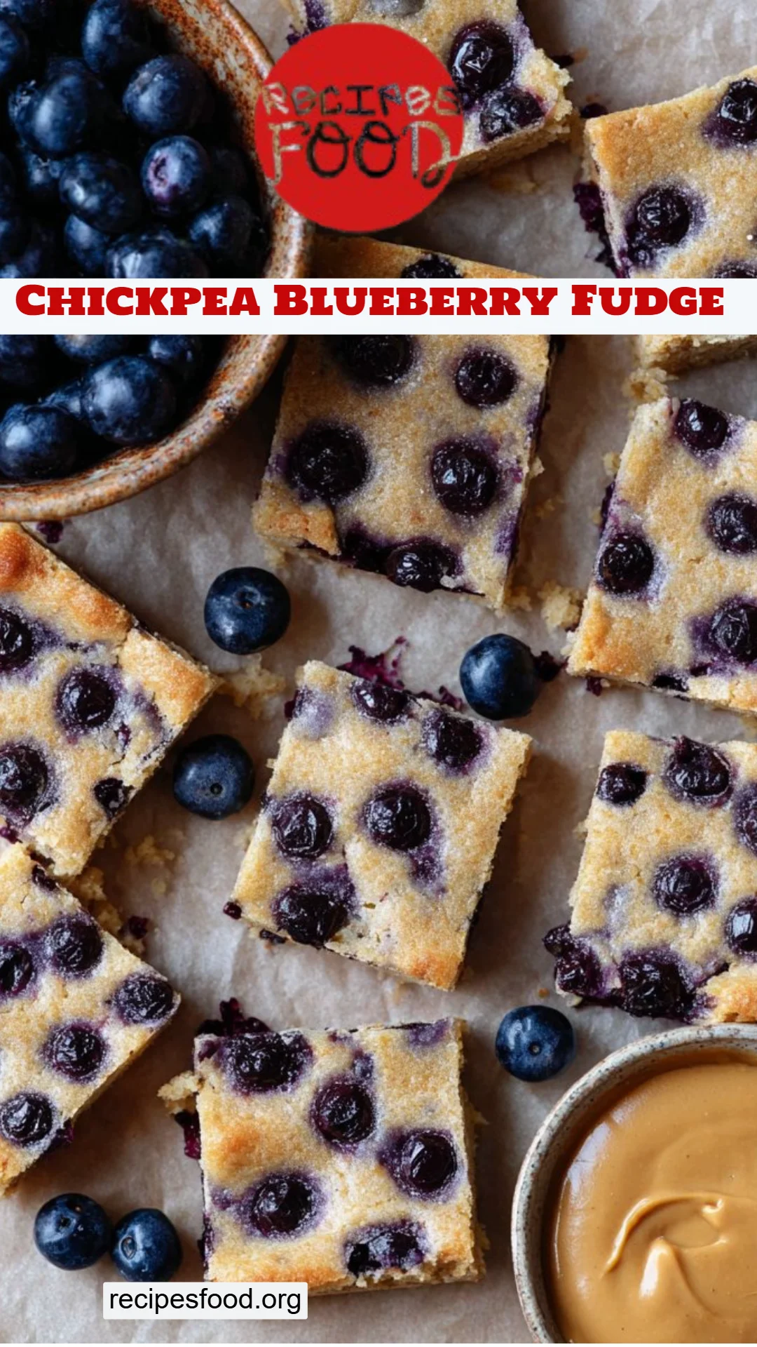 Chickpea Blueberry Fudge