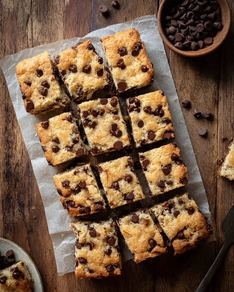 Freshly baked Chocolate Chip Butter Swim Biscuits on a cooling rack