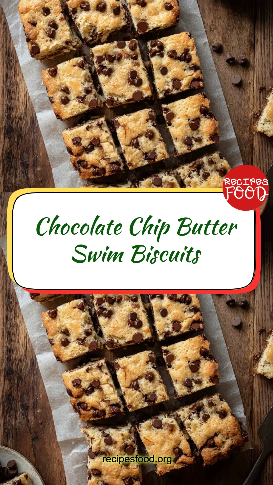 Chocolate Chip Butter Swim Biscuits