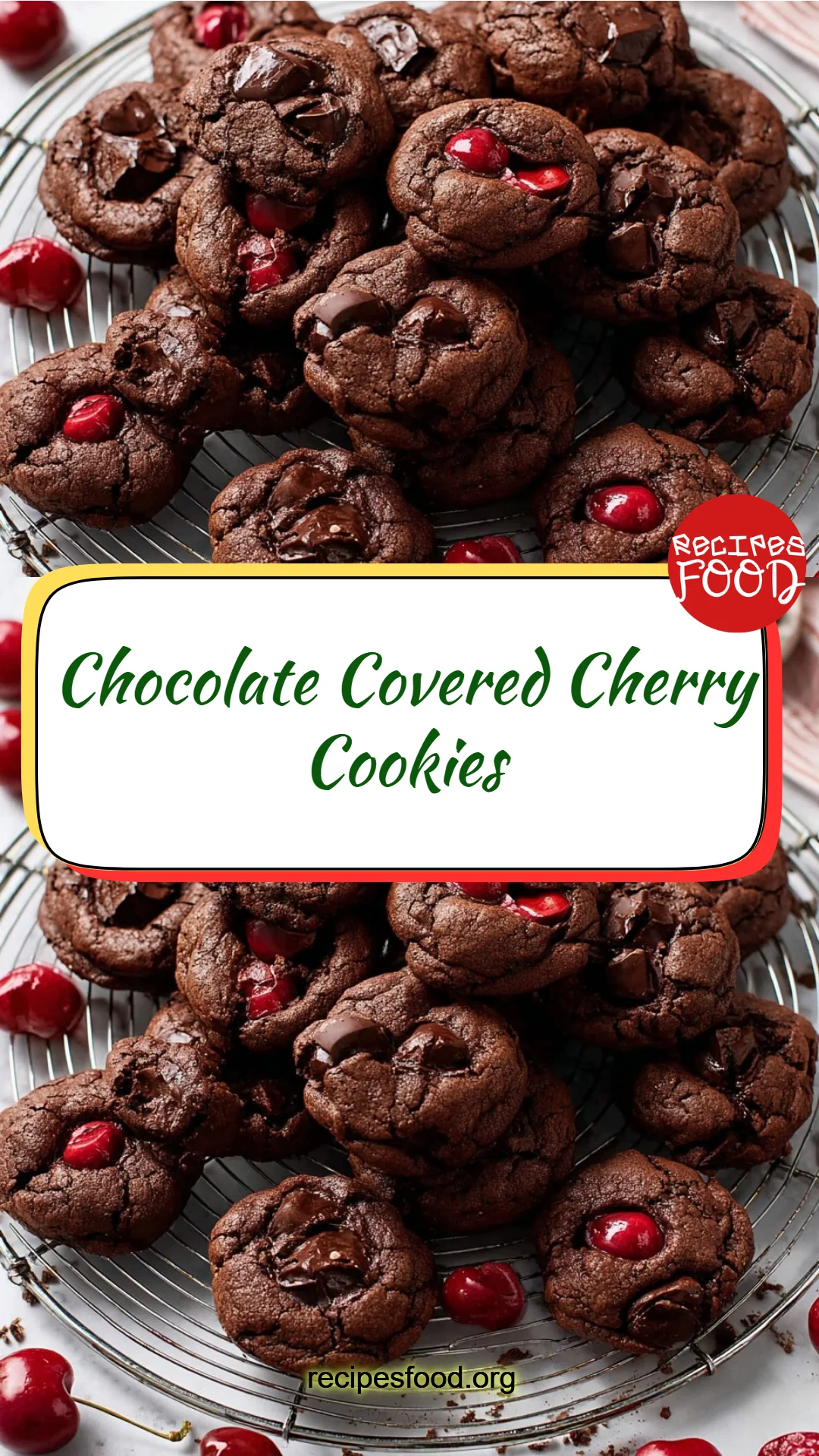 Chocolate Covered Cherry Cookies