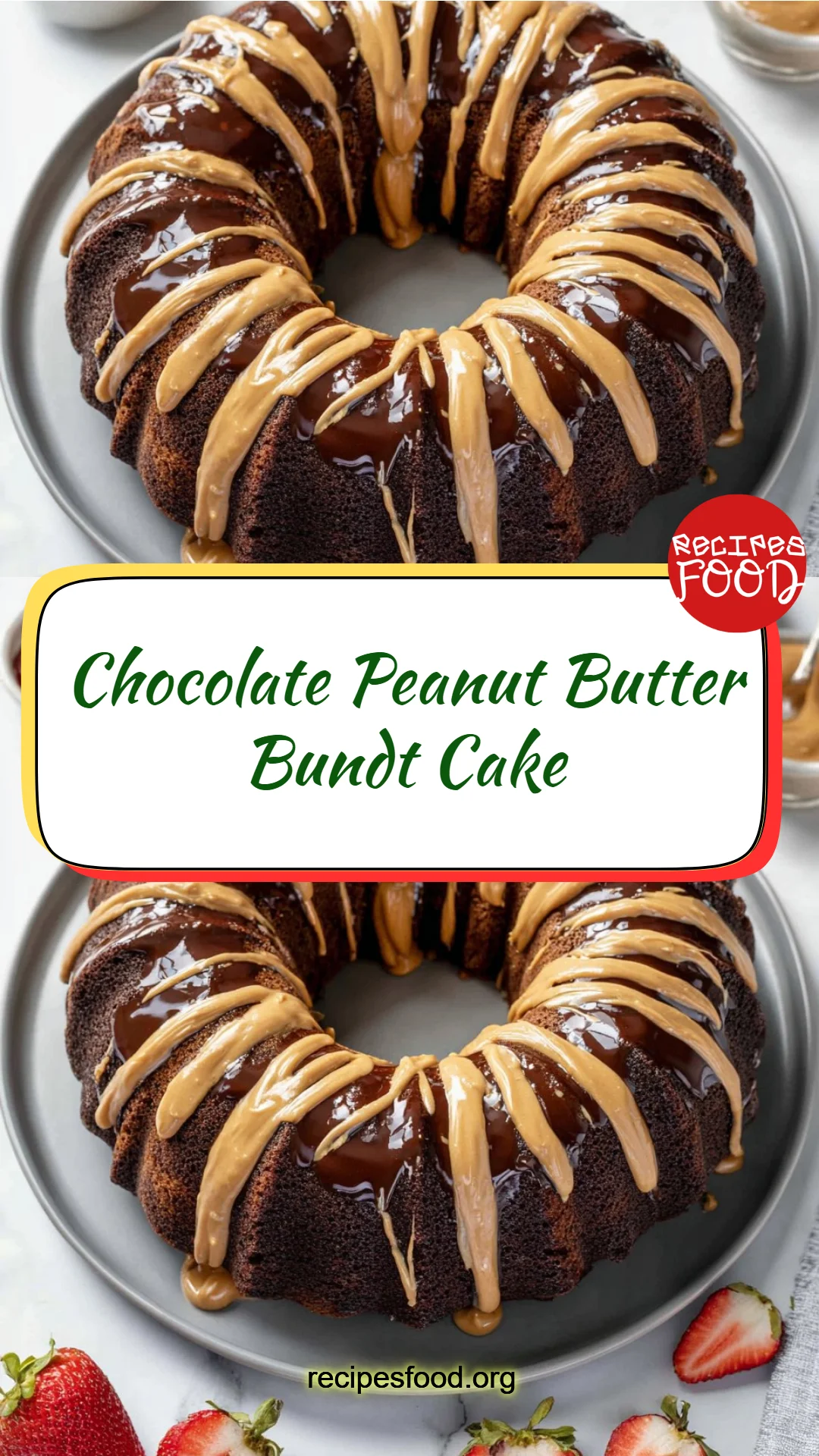 Chocolate Peanut Butter Bundt Cake