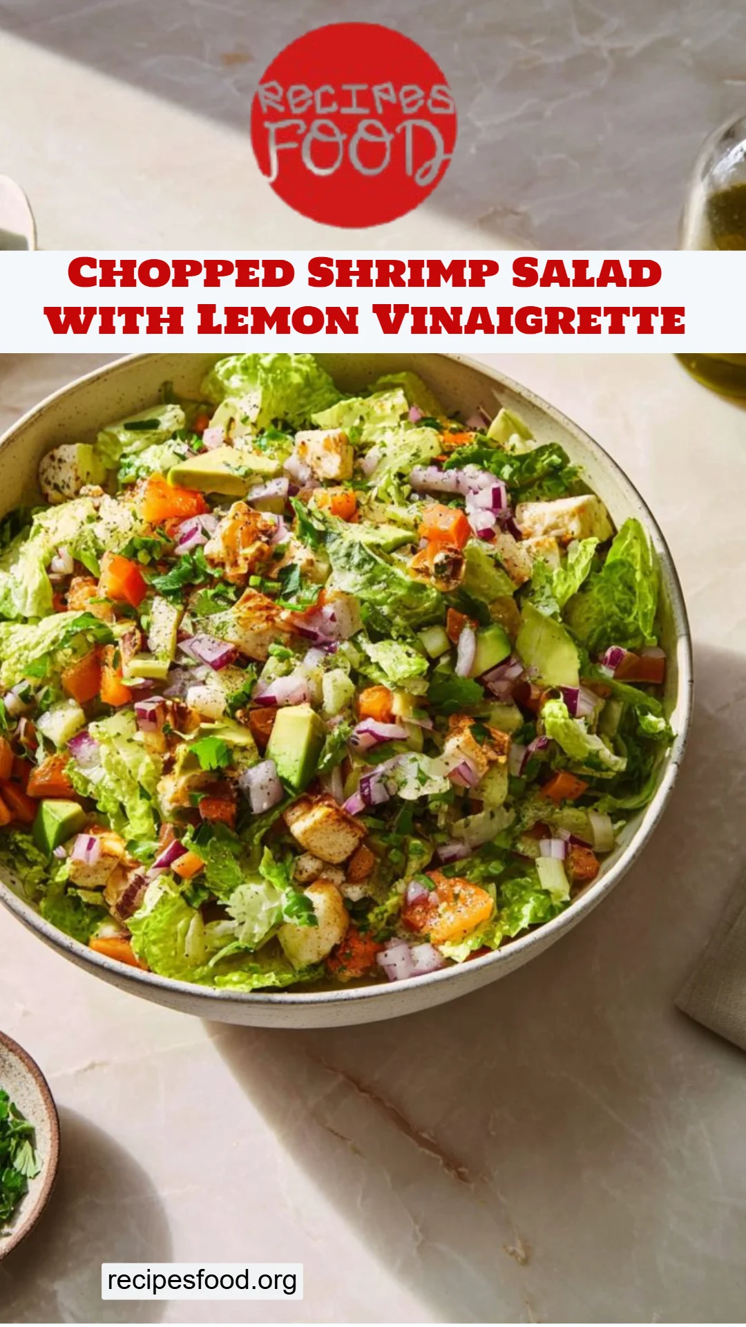 Chopped Shrimp Salad with Lemon Vinaigrette