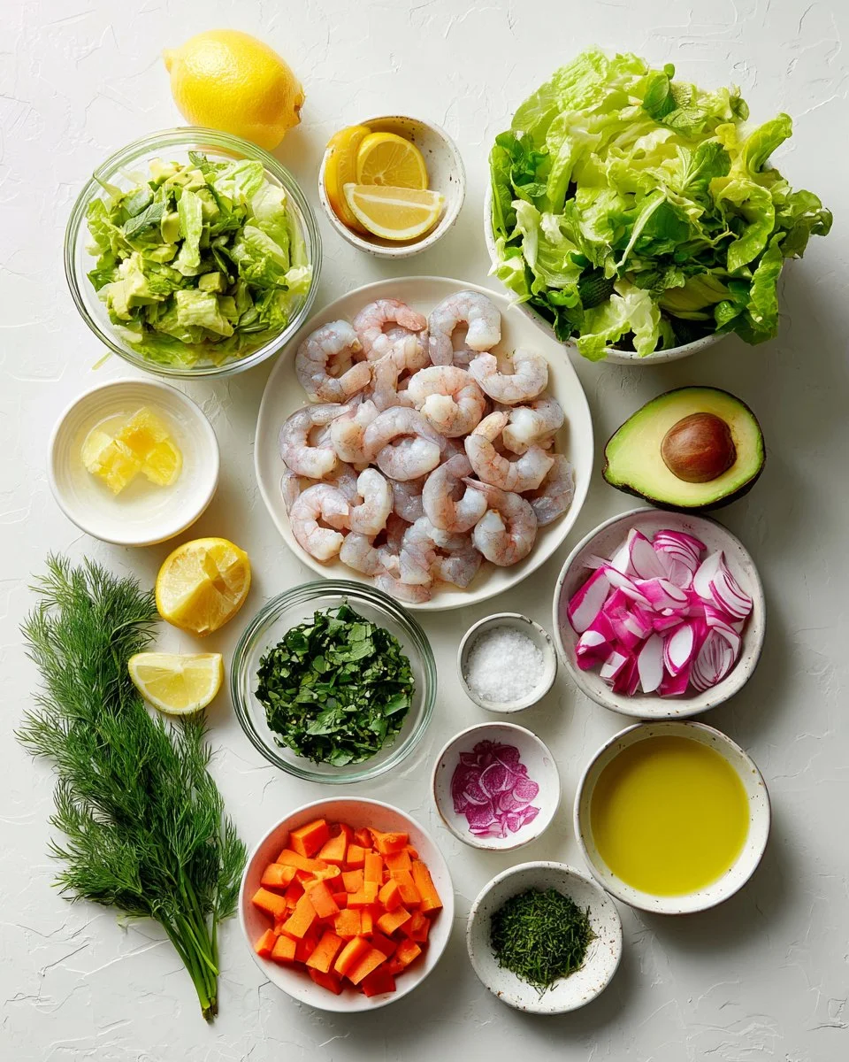 Chopped Shrimp Salad with Lemon Vinaigrette