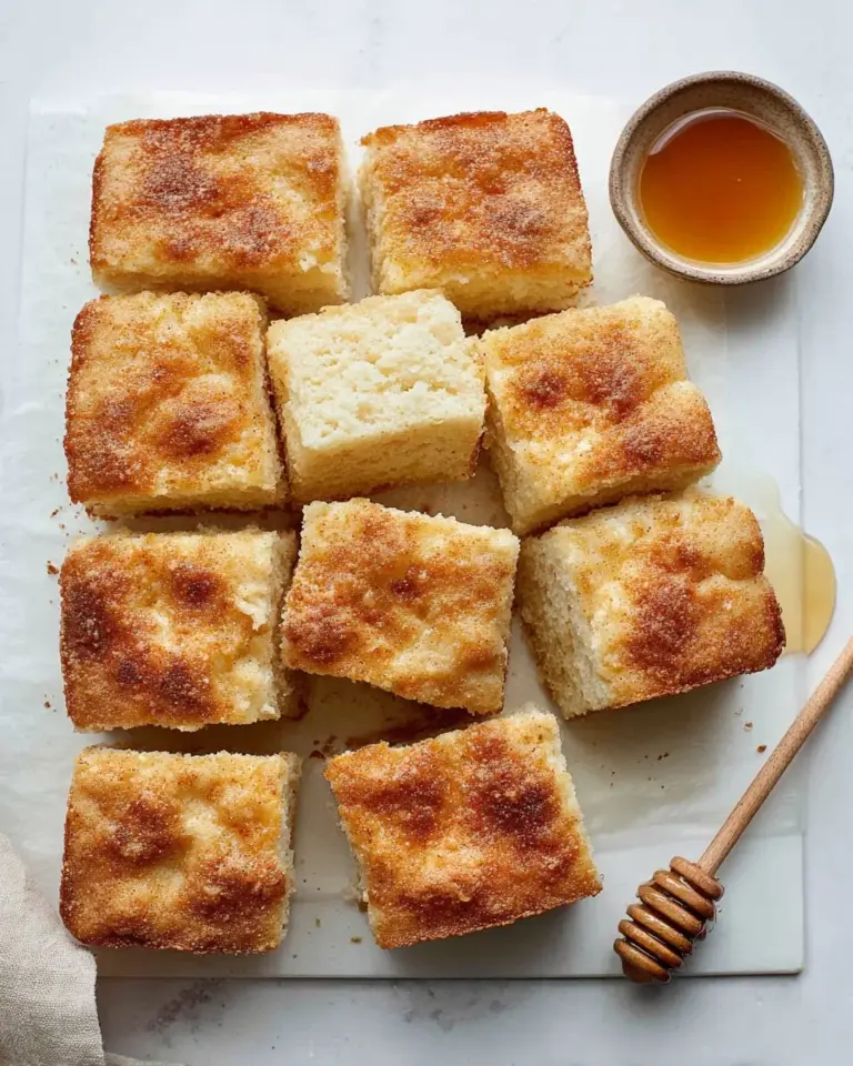 Freshly baked Cinnamon Honey Butter Swim Biscuits served on a plate
