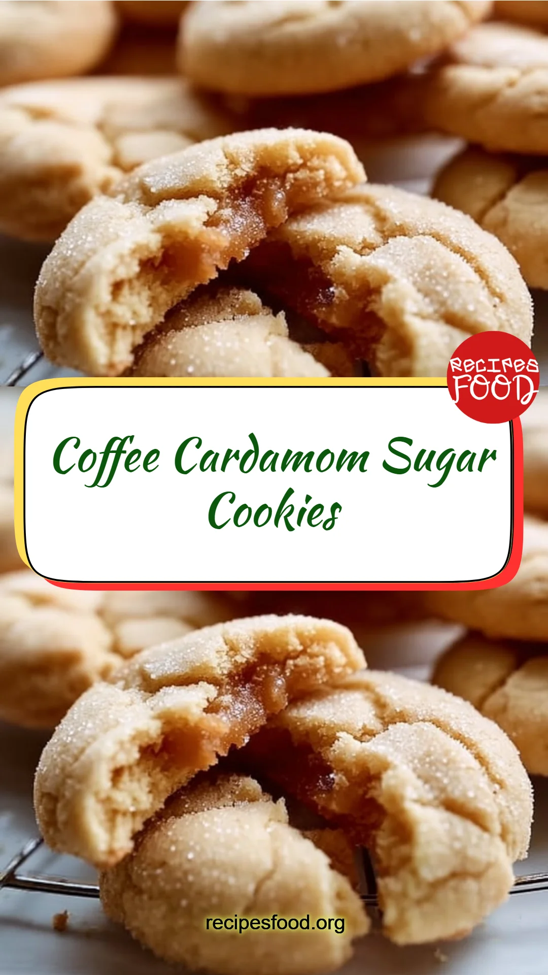 Coffee Cardamom Sugar Cookies