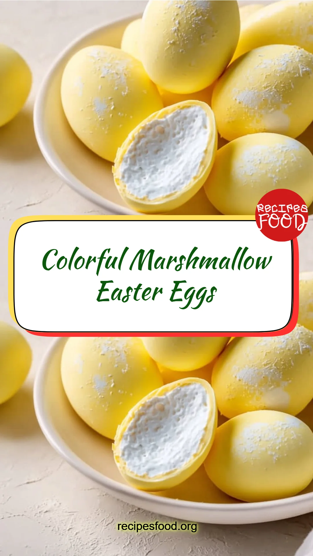 Colorful Marshmallow Easter Eggs