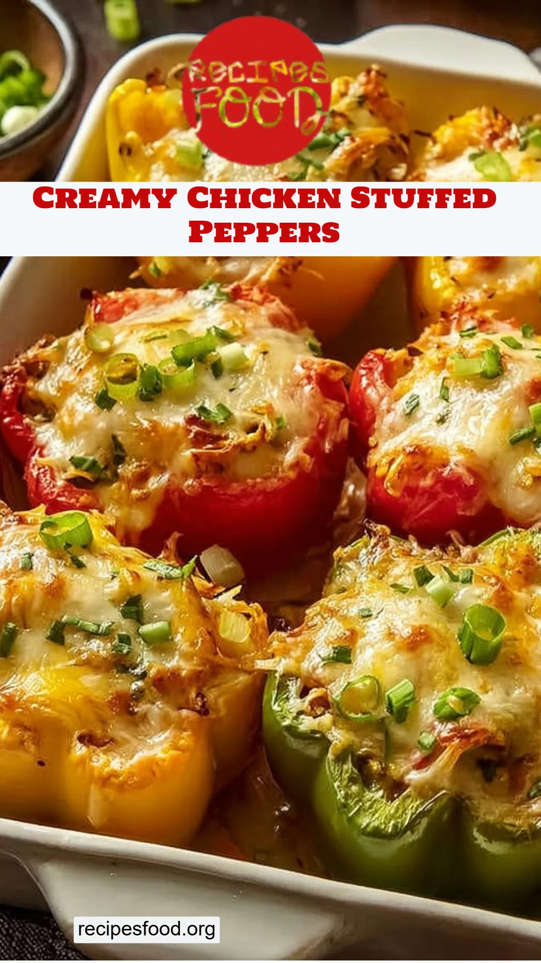 Creamy Chicken Stuffed Peppers