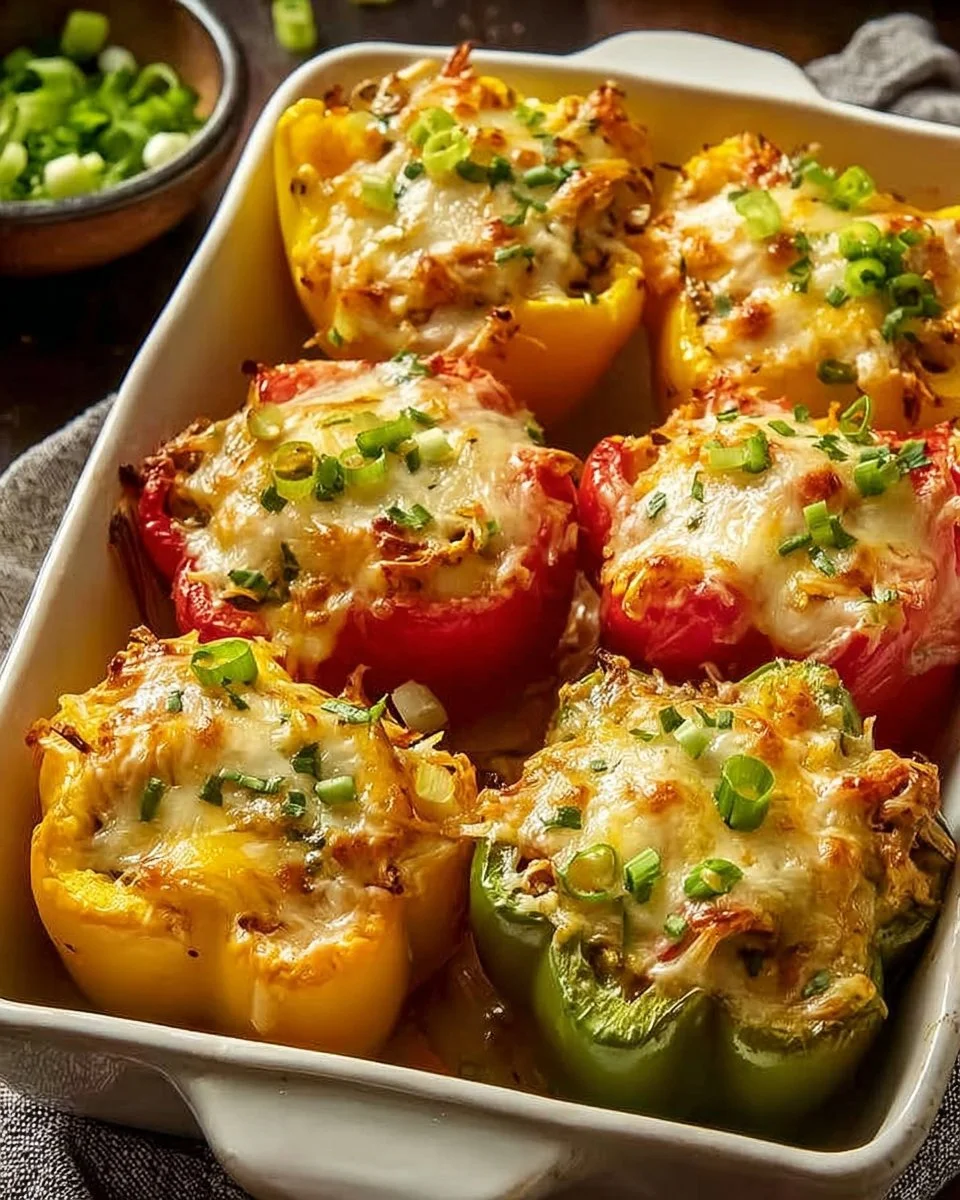 Creamy Chicken Stuffed Peppers