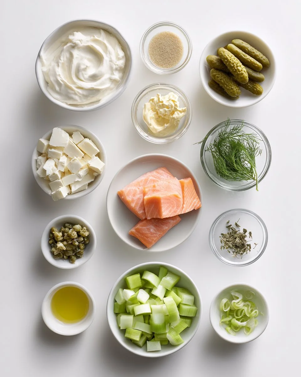 Creamy Dill Pickle Salmon Salad