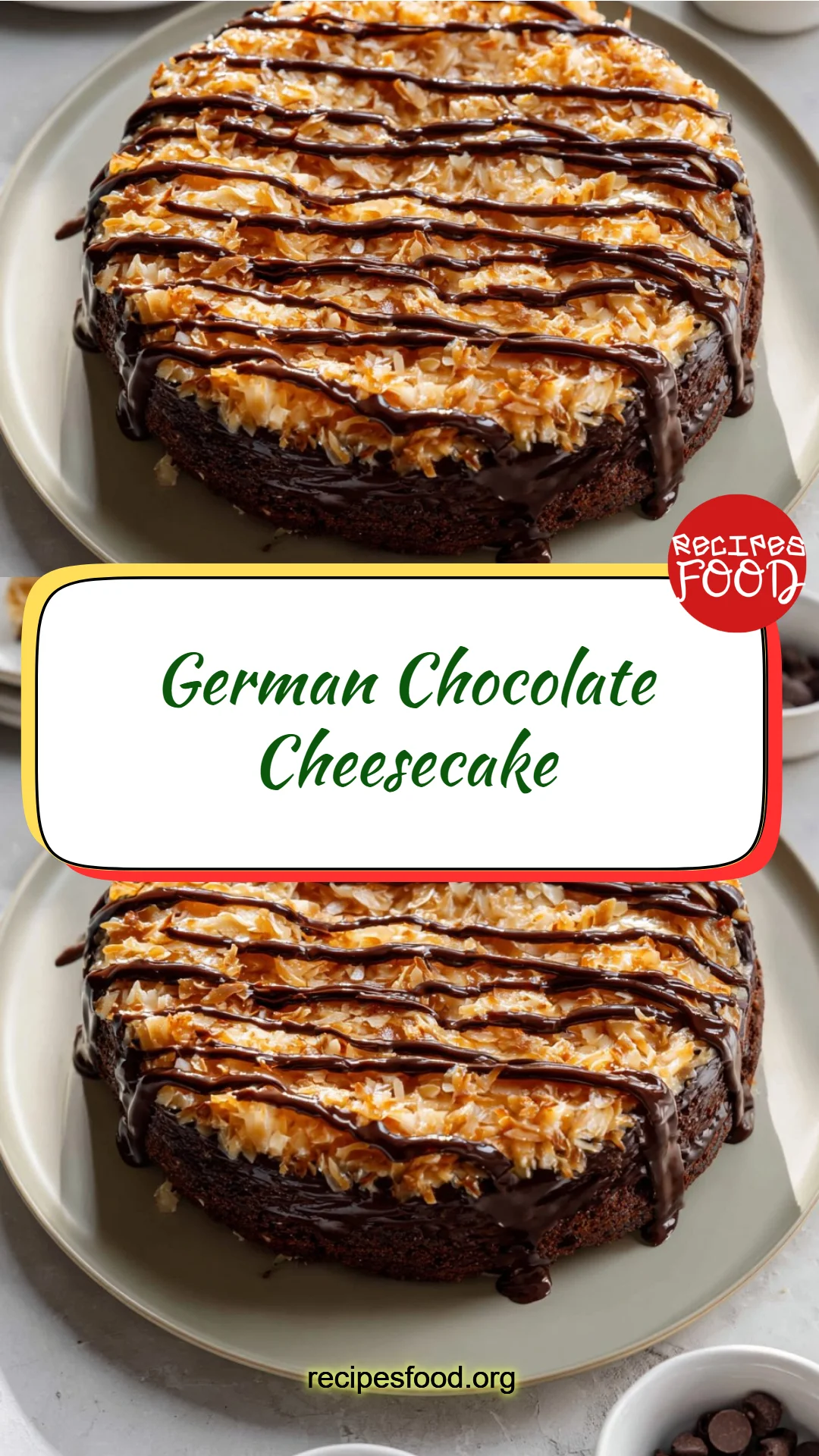 German Chocolate Cheesecake