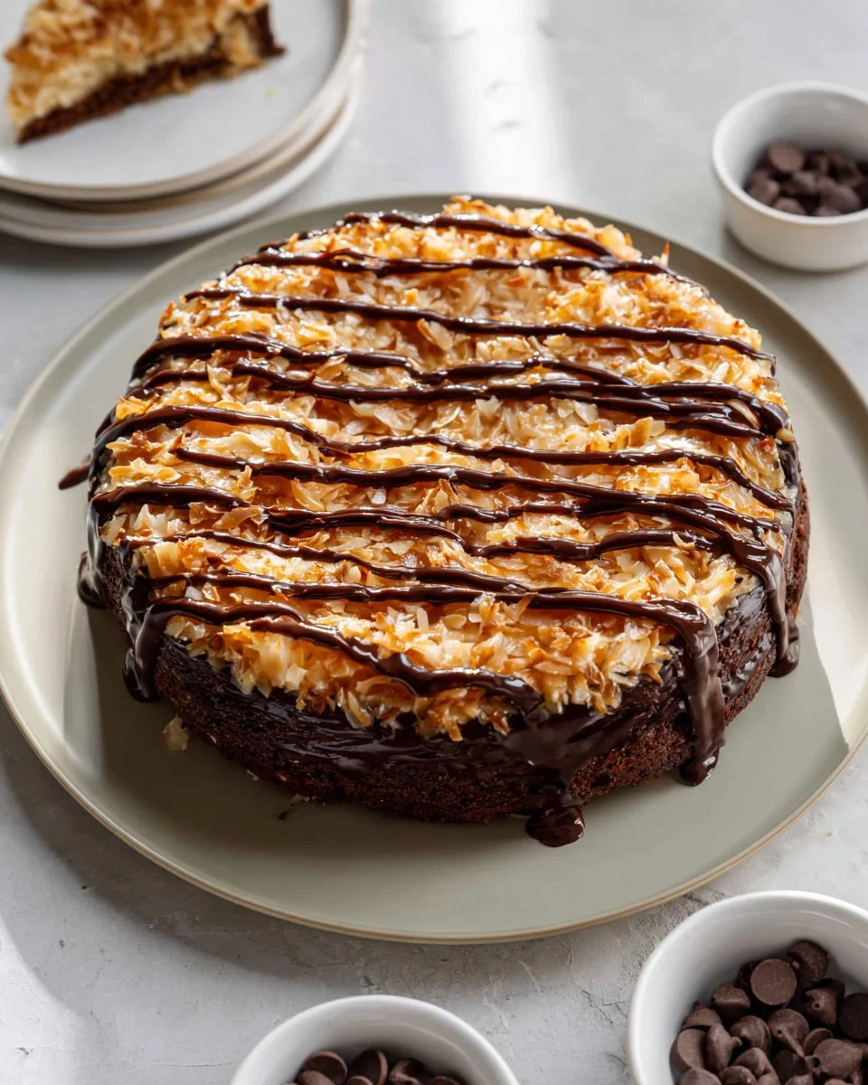 German Chocolate Cheesecake