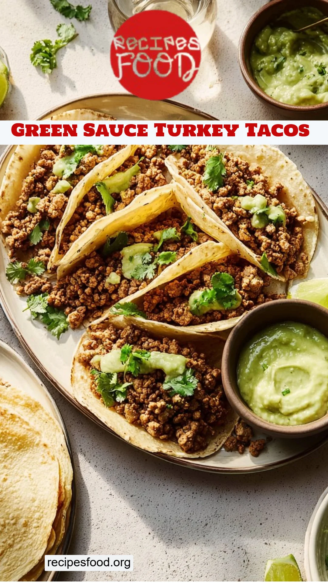 Green Sauce Turkey Tacos