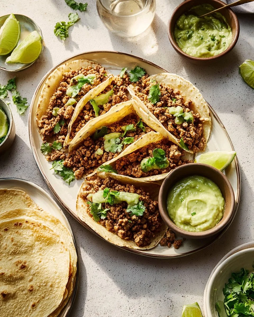 Green Sauce Turkey Tacos