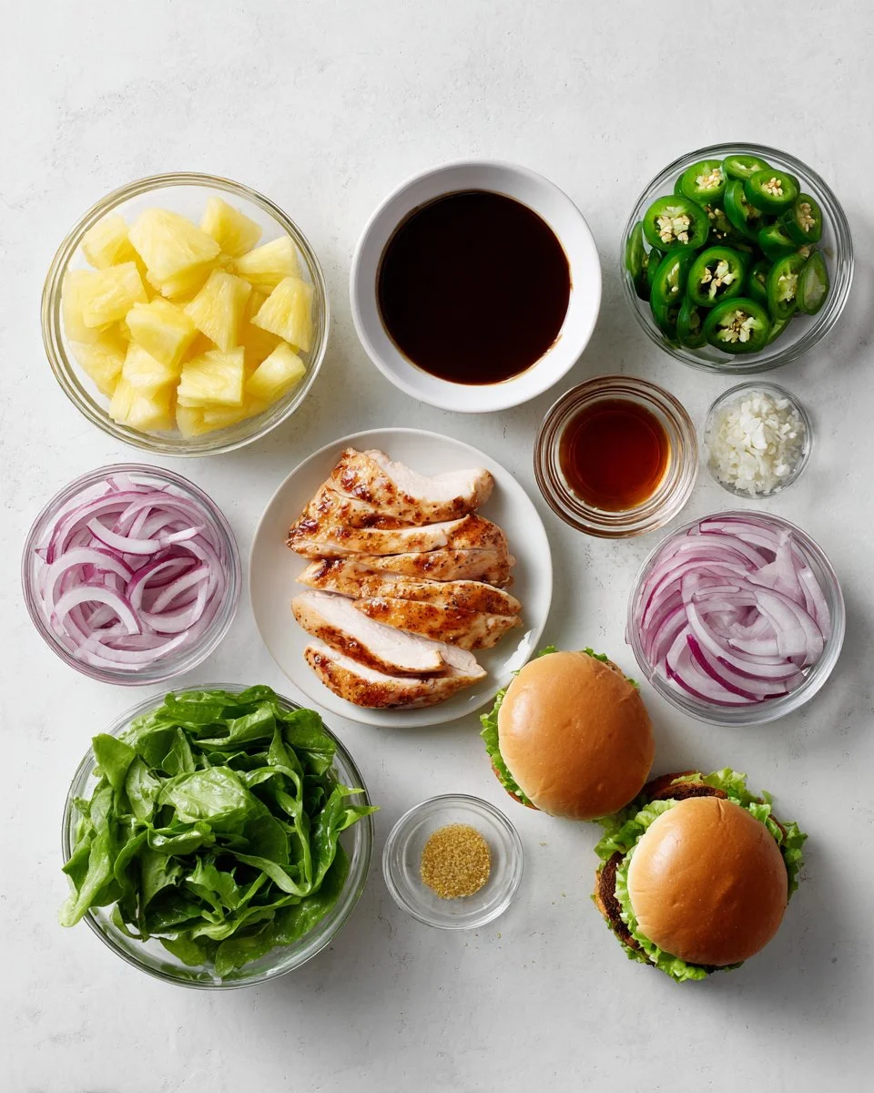 Grilled Hawaiian Chicken Sandwiches