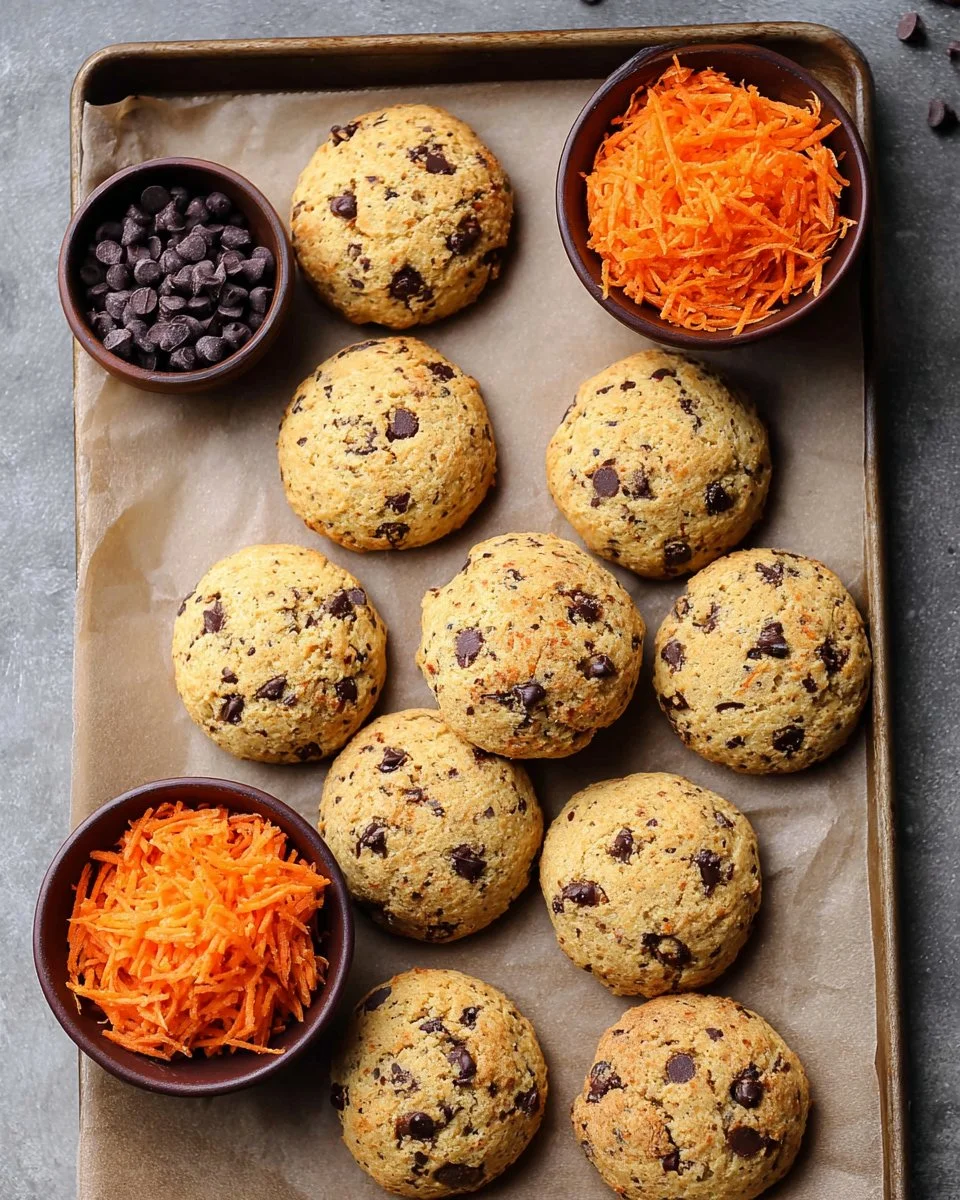 Healthy Carrot Chocolate Chip Cookies