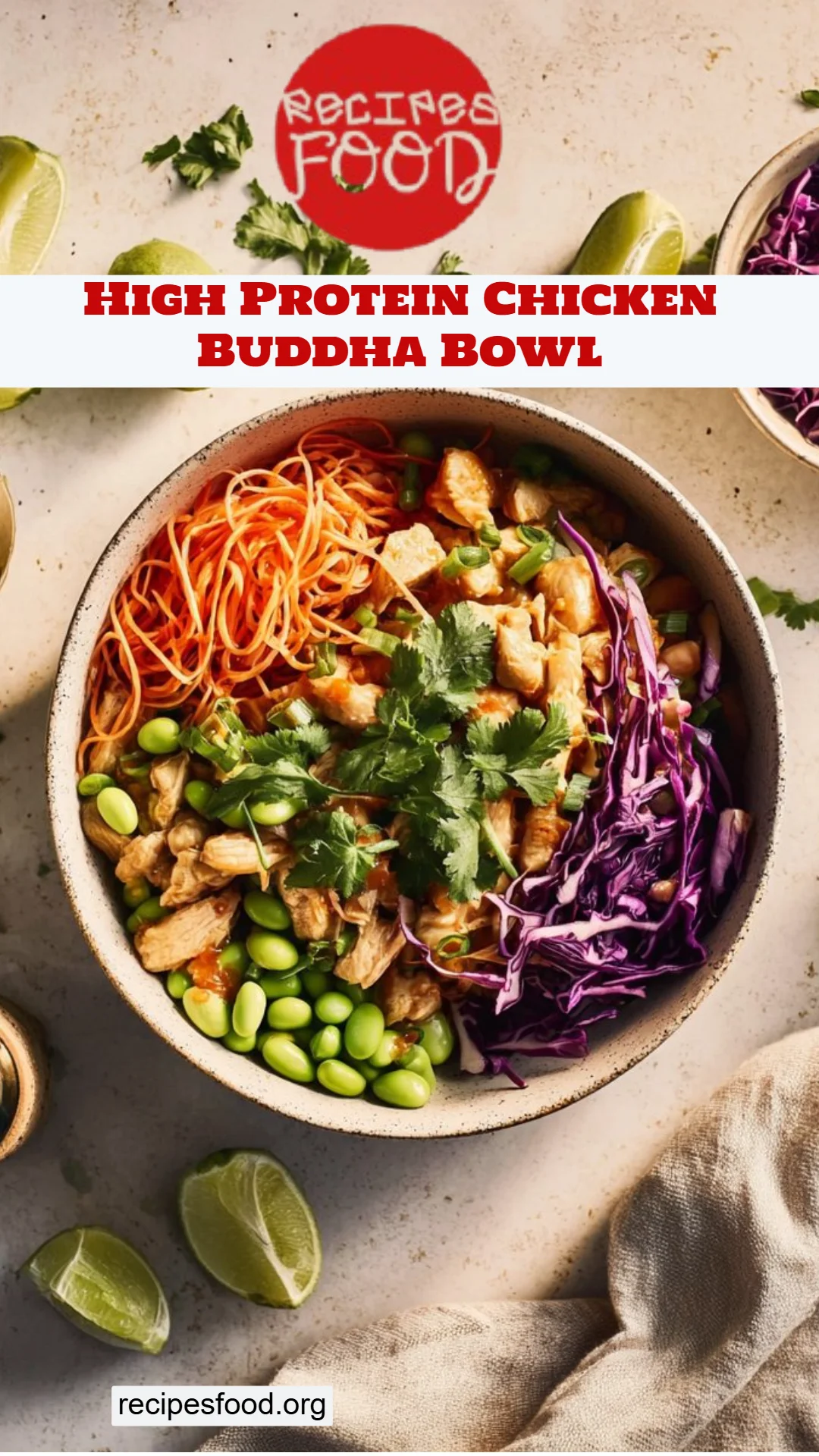 High Protein Chicken Buddha Bowl