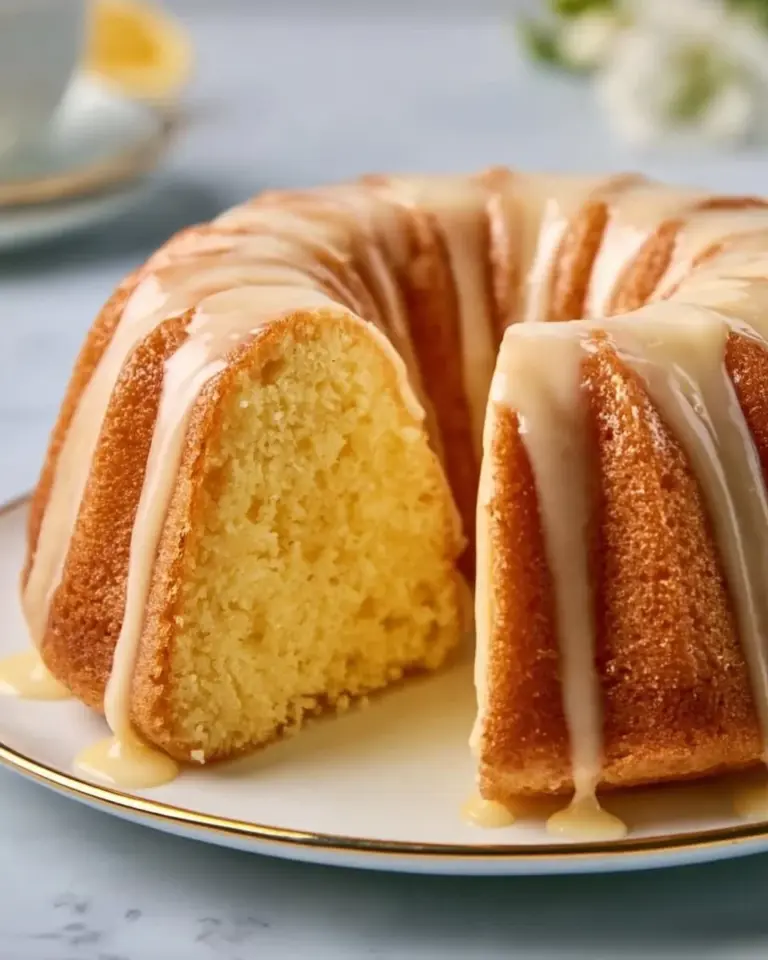 Delicious Kentucky Butter Cake with a golden crust and buttery glaze
