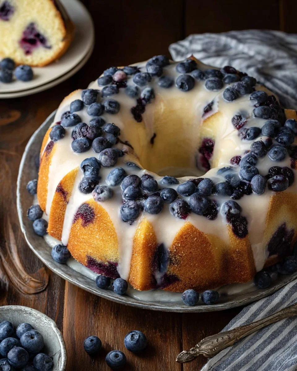 Lemon Blueberry Pound Cake