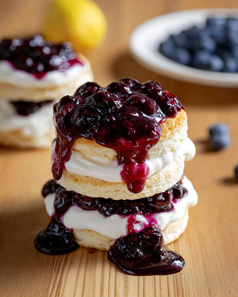 Lemon Blueberry Shortcake