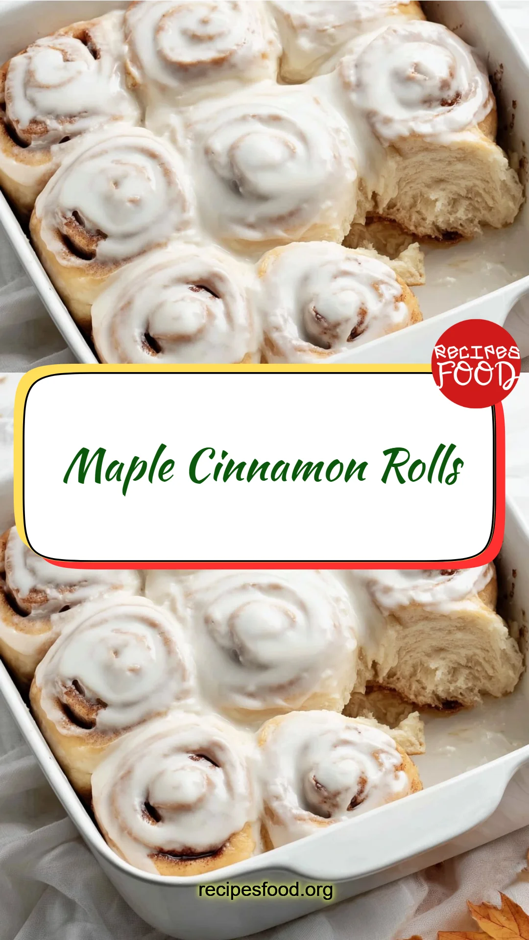 Maple Cinnamon Rolls