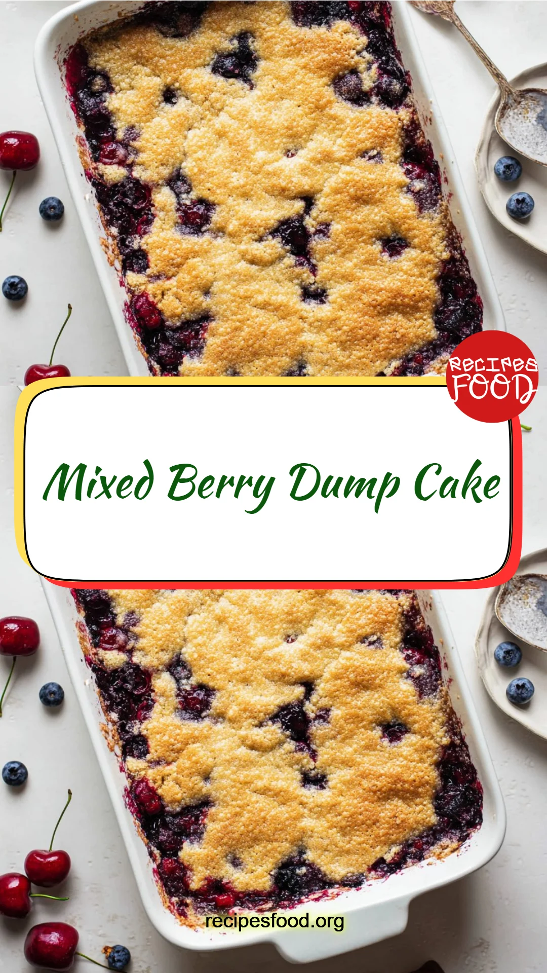 Mixed Berry Dump Cake