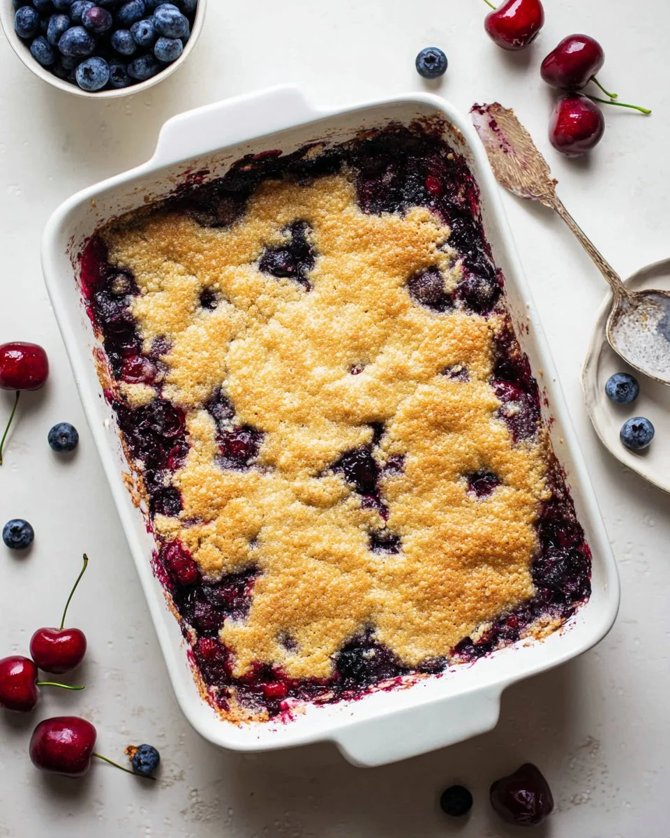 Mixed Berry Dump Cake