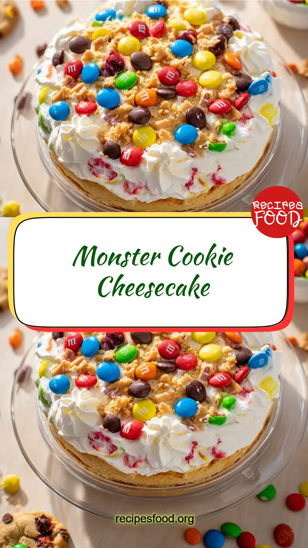 Monster Cookie Cheesecake