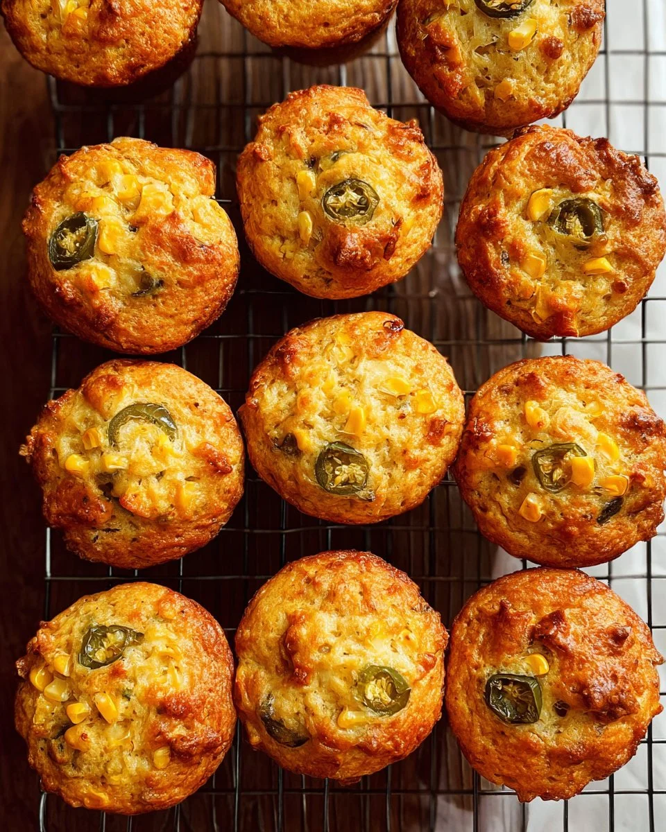 Deliciously healthy cauliflower and corn muffins fresh out of the oven.