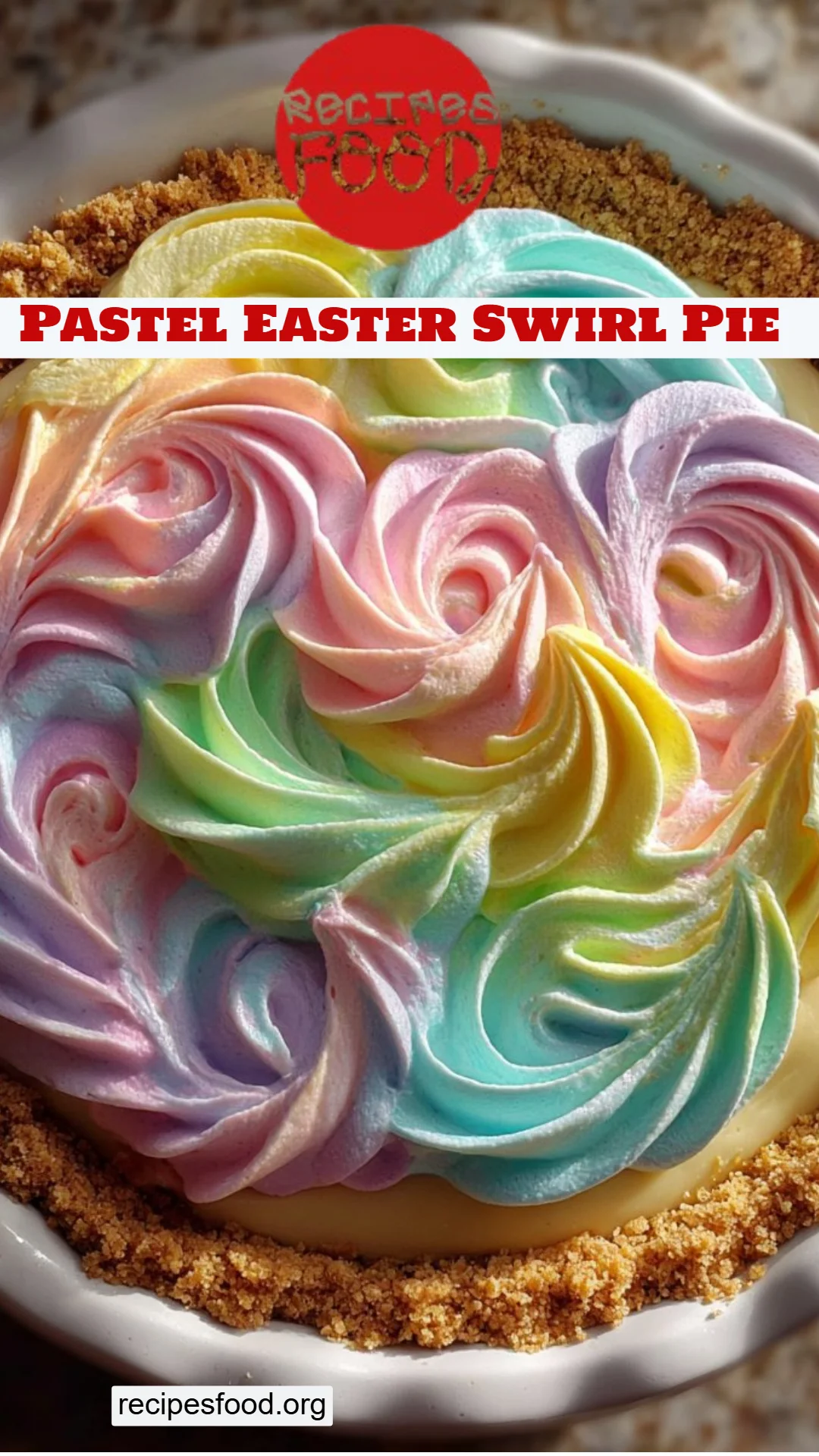 Pastel Easter Swirl Pie