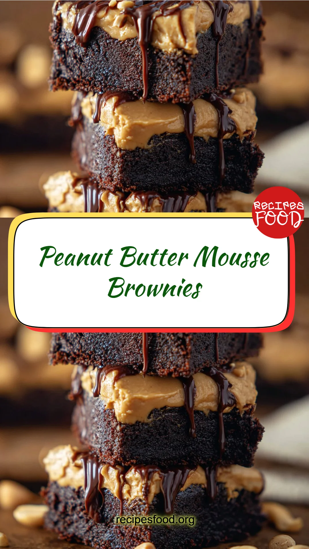 Peanut Butter Mousse Brownies
