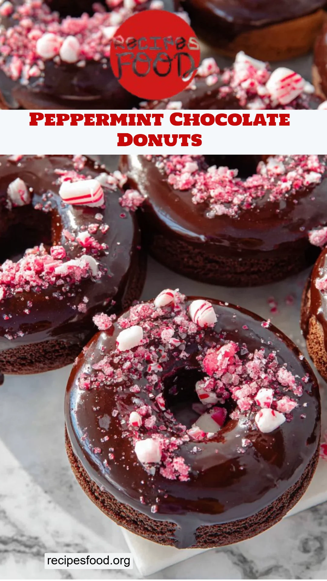 Peppermint Chocolate Donuts