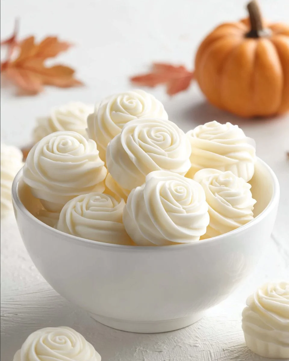 Delicious homemade pumpkin truffles arranged on a plate