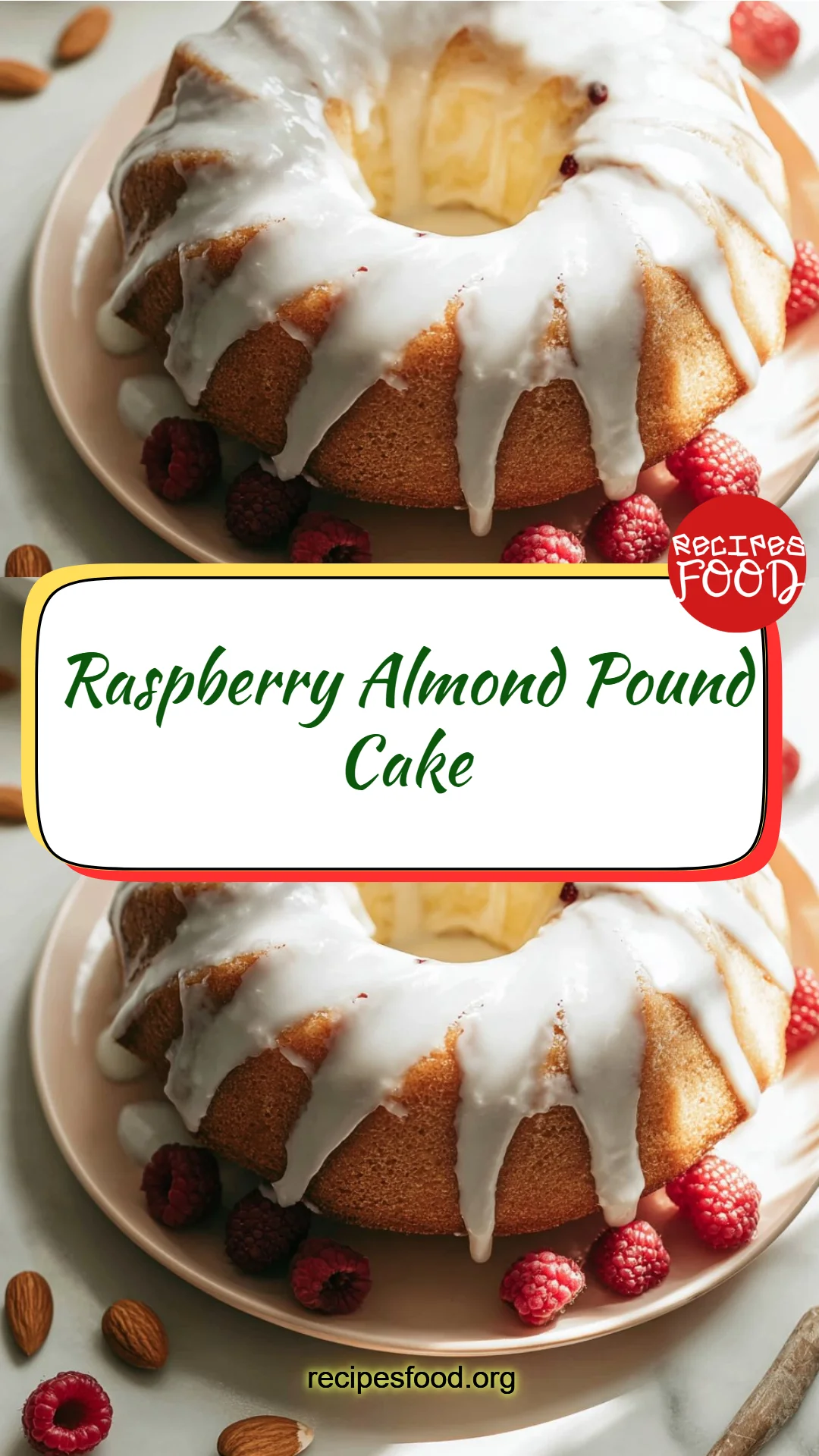 Raspberry Almond Pound Cake
