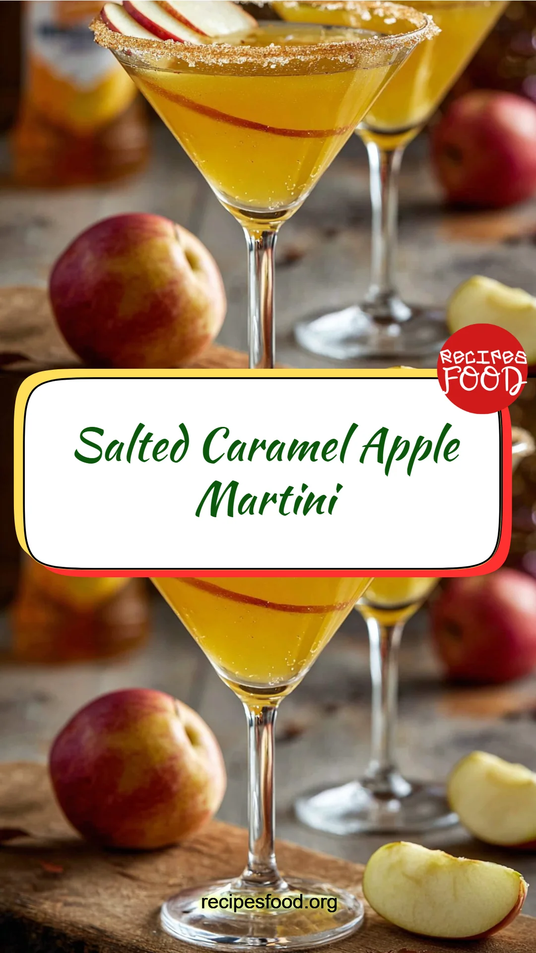Salted Caramel Apple Martini