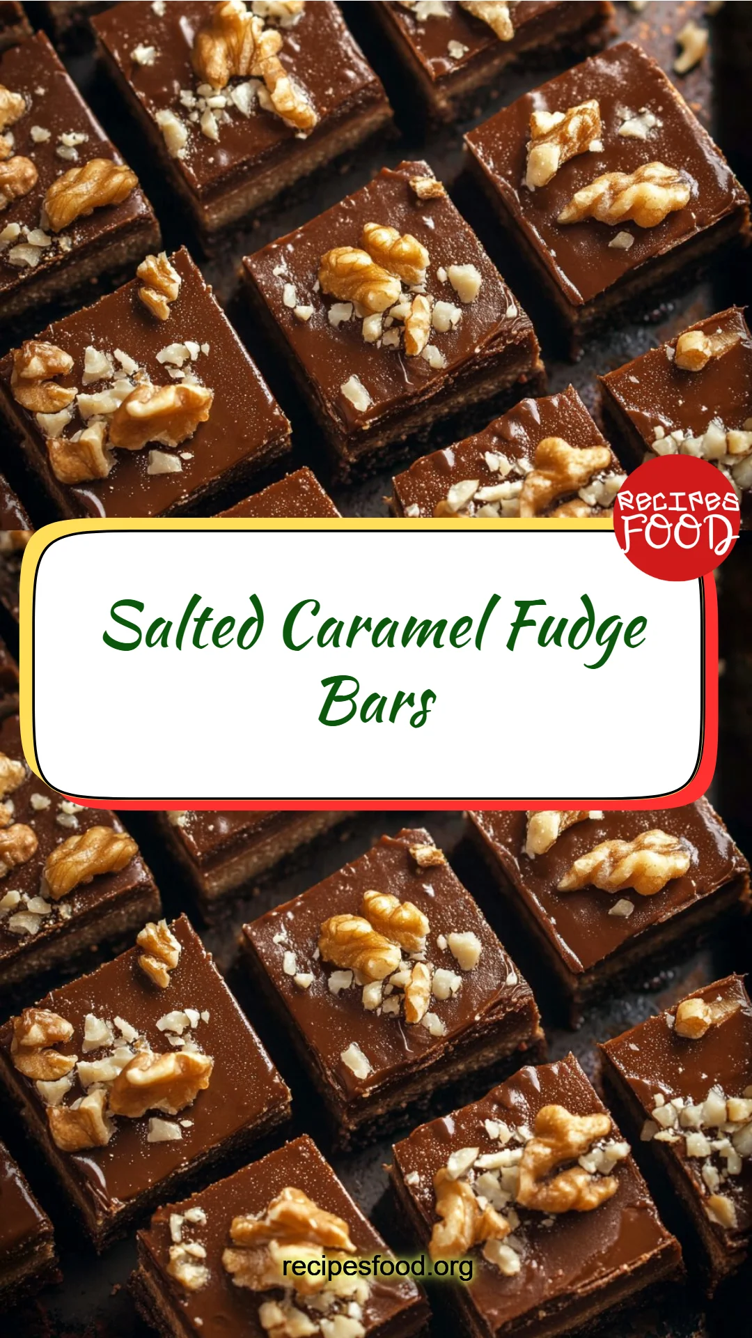 Salted Caramel Fudge Bars