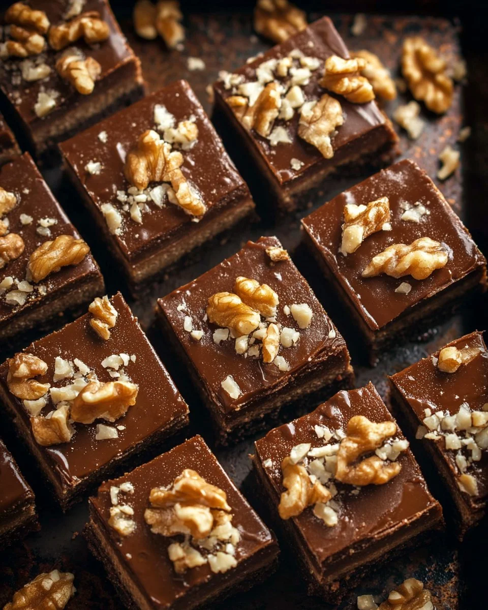 Salted Caramel Fudge Bars