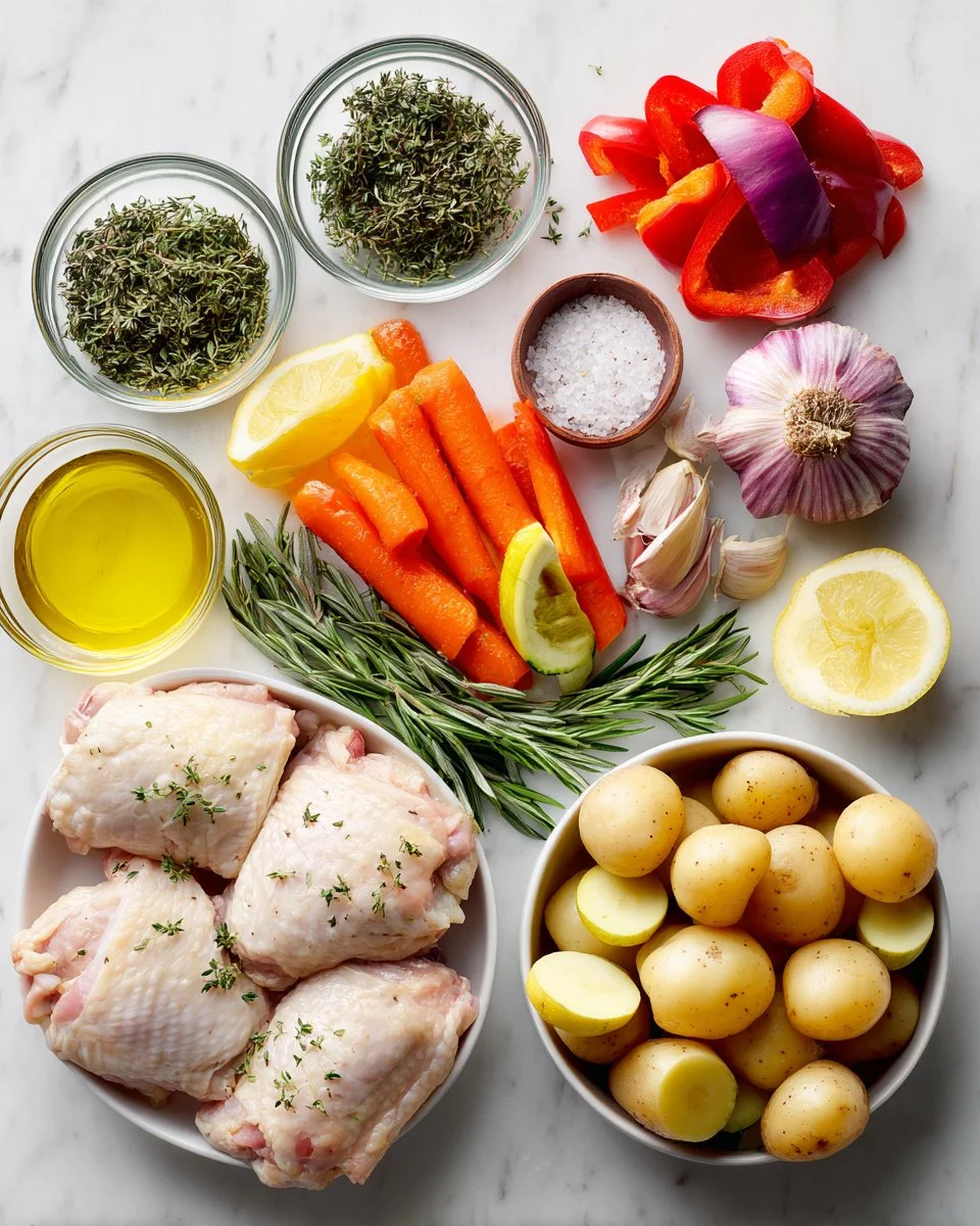 Sheet Pan Lemon Herb Chicken and Vegetables