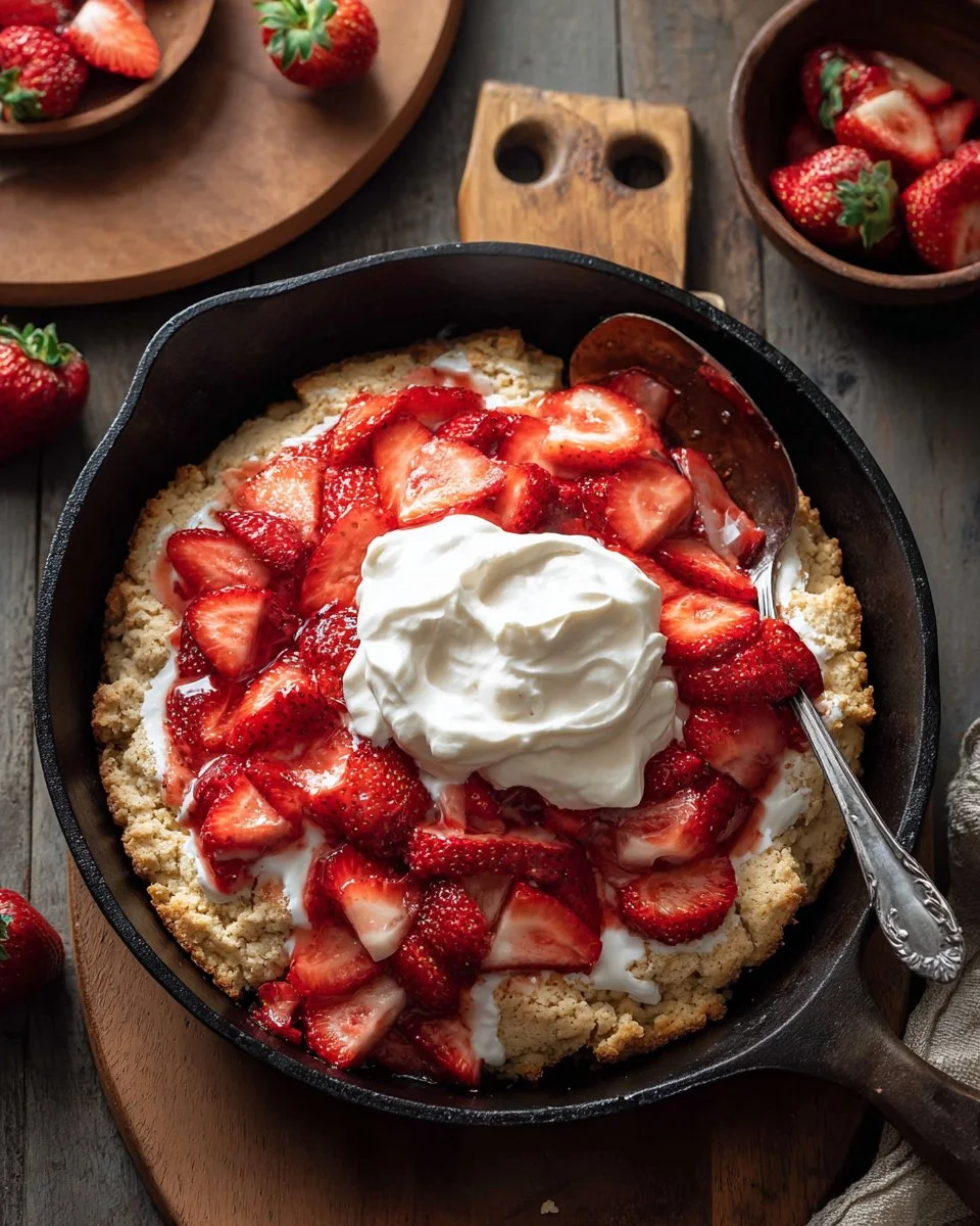 Skillet Strawberry Shortcake