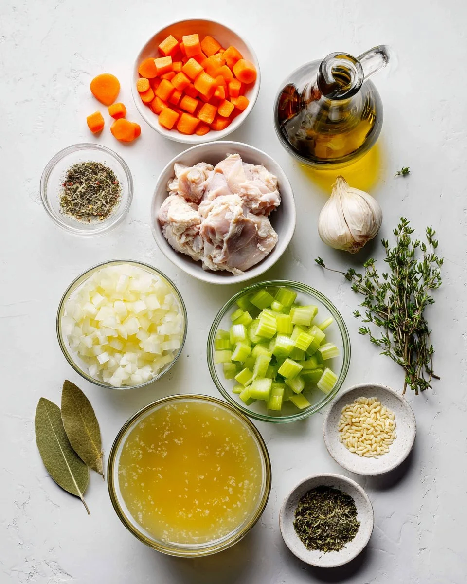 Slow Cooker Greek Lemon Chicken Orzo Soup