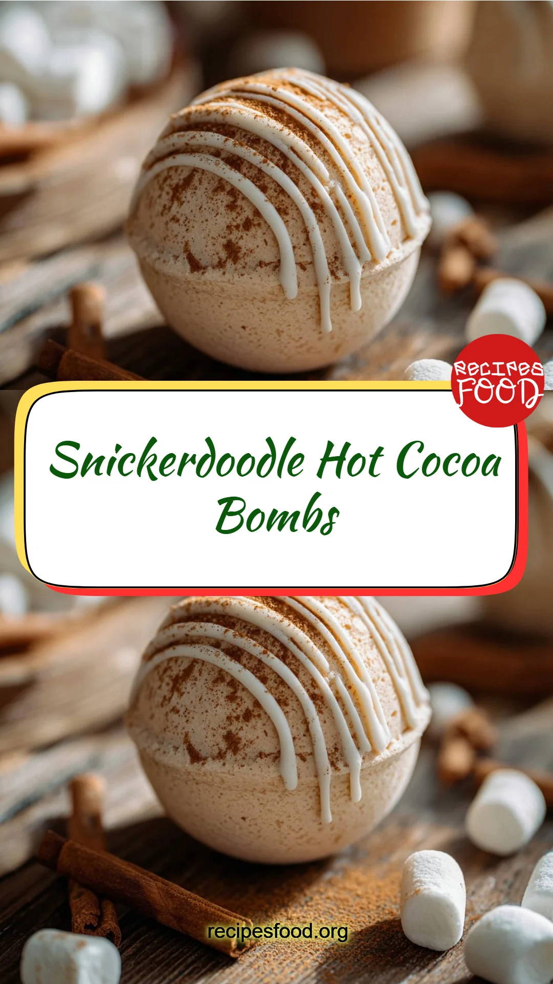 Snickerdoodle Hot Cocoa Bombs