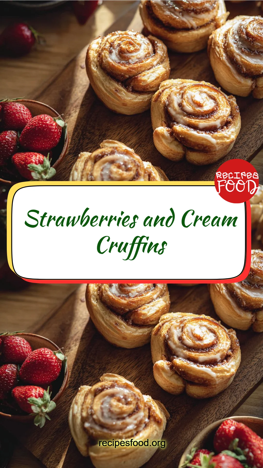 Strawberries and Cream Cruffins