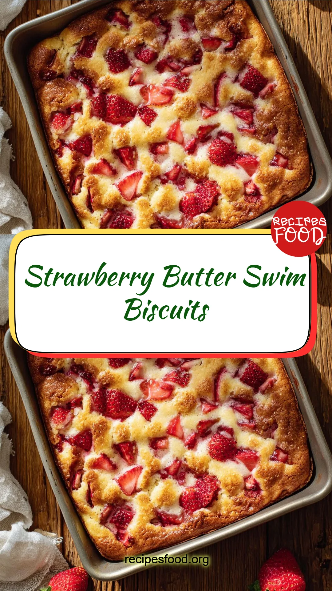 Strawberry Butter Swim Biscuits
