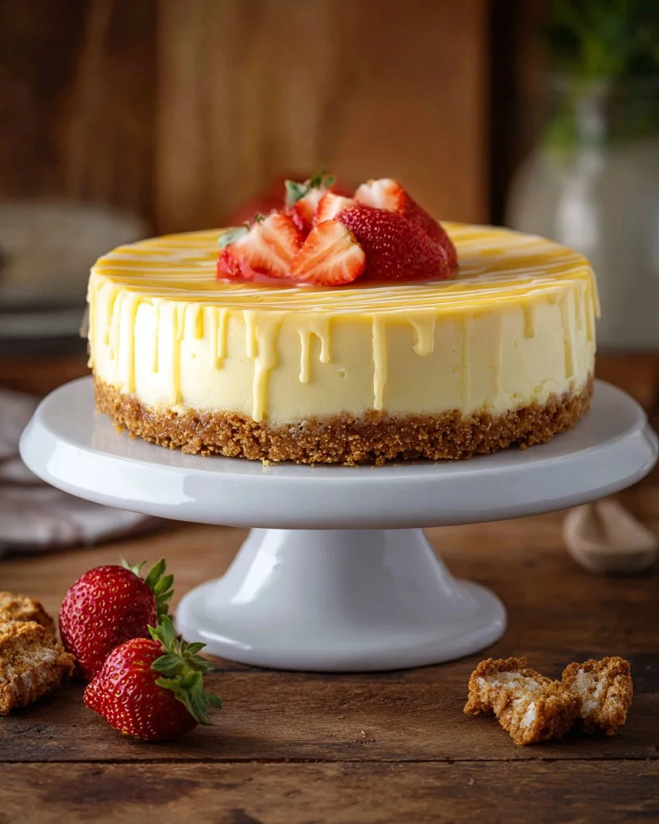 Strawberry Crumble Cheesecake