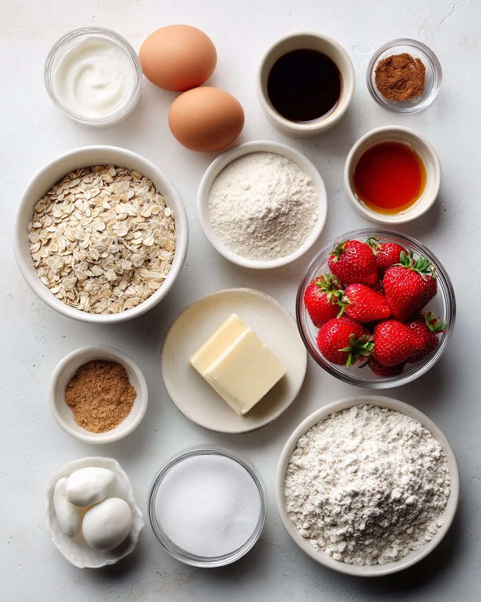 Strawberry Iced Oatmeal Cookies