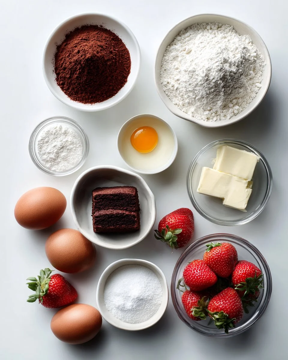 Strawberry Mousse Brownies